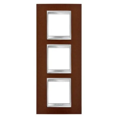 Placa ornament CProiector HORUS LUX international - IN METAL - 2+2+2 modul VERTICAL - OXIDISED FINISH - CProiector HORUS