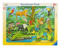 Puzzle Ravensburger din 11 de piese - Animals in the rainforest