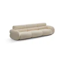 Canapea crem cu tapițerie din chenille 305 cm Neo – Micadoni