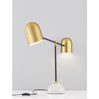 Veioza NELA Auriu & Negru Metal & Marble LED E27 2x12W 230V IP20 Fara bec Lungime cablu: 180 cm