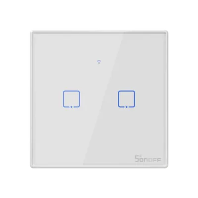 Intrerupator Dublu Wi-Fi Smart Tx2-195016 Alb,tip Uk