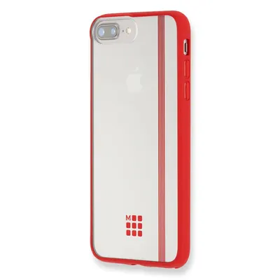 Carcasa rosie Hard Case Iphone 7 Plus Transparent Elastic