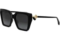 FENDI Diamonds Black Square Sunglasses