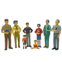 Figurine familie asiatica