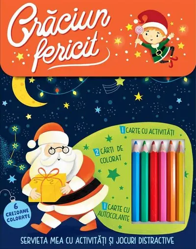 Crăciun fericit - Servieta mea cu activități și jocuri distractive - Paperback brosat