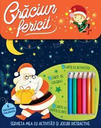Crăciun fericit - Servieta mea cu activități și jocuri distractive - Paperback brosat