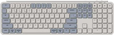 Tastatură Keychron - B6 Pro Ultra-Slim, wireless, Retro Blue