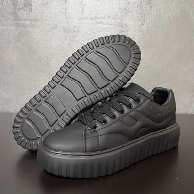 Adidasi Sneakers Barbati All Black Platform Streetwear (mărime: 41)