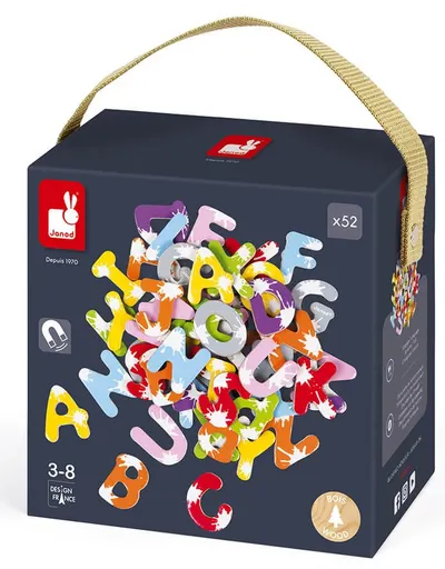 Set educativ Janod - litere latine, 52 piese