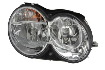 Far dreapta (H7 PY21W W5W, electric, cu motoras, fundal cromat, fundal portocaliu) MERCEDES Clasa CLK (A209), CLK (C209)