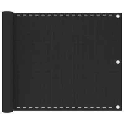 vidaXL Prelată pentru balcon din HDPE 75 x 600 cm, antracit