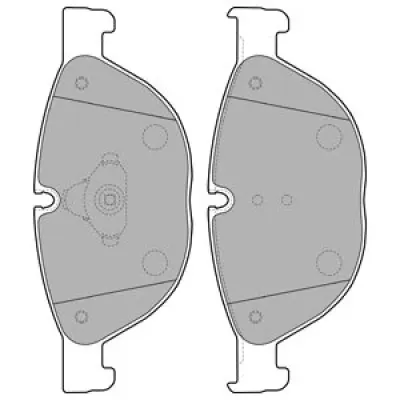 Set placute frana, frana disc DELPHI LP2189