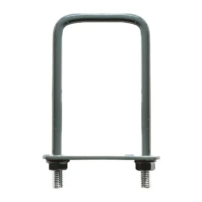 Brida Gard, 40 x 60 mm, pentru Fixare Panouri Gard, Stalp Rectangular, Gri Antracit