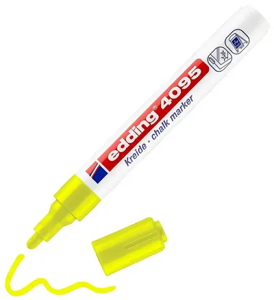 Marker cretă Edding 4095 - Neon galben