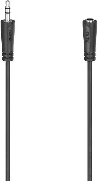 Cablu prelungitor audio Hama - 205120, AUX mascul/AUX femela, 3m, blister