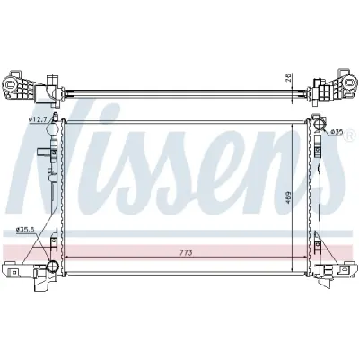 Radiator, racire motor NISSENS 630733