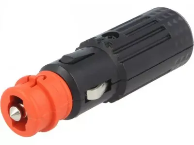 Mufa tata bricheta auto 16A 12-24VDC 12V/1x 15A neagra SCI A13-150A