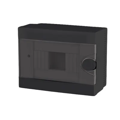 Plastic Box For Surface Mnt. 6 Way (2-6), Negru