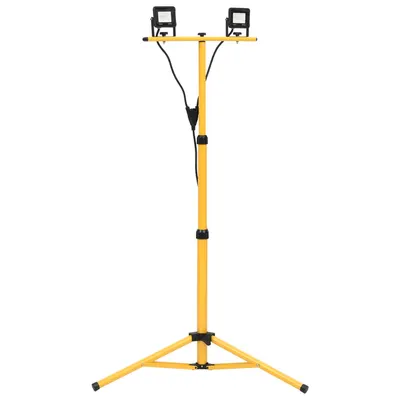 Gossi proiector cu led si trepied, 2x10 w, alb rece