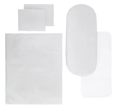 Set pentru cărucior Lorelli - cu protecție, cer senin gri