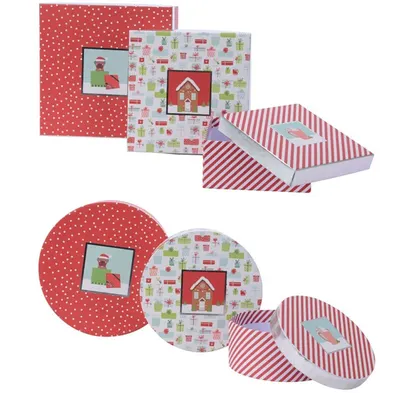 Cutie pentru cadou - Christmas Paper Gifbox - mai multe modele