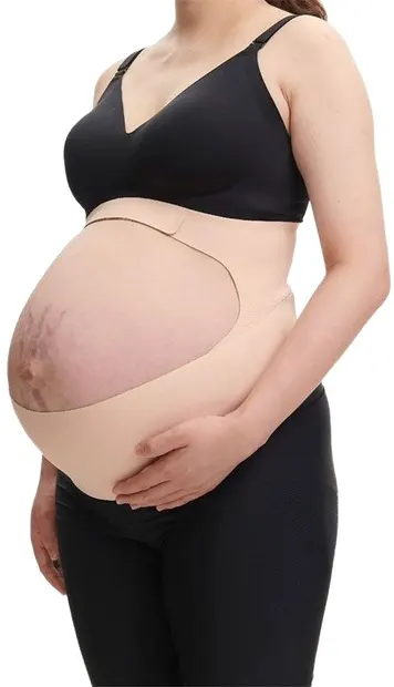 Centură de susținere pentru gravide Momcozy - BumpEase, bej, mărimea XL
