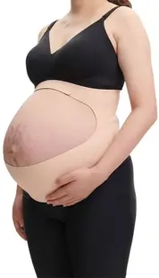 Centură de susținere pentru gravide Momcozy - BumpEase, bej, mărimea XL