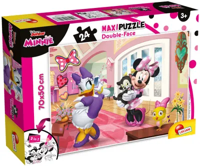 Puzzle cu două fețe Lisciani de colorat din 24 piese - Mini