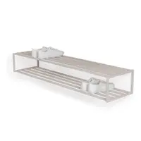 Pantofar taupe suspendat din oțel 118x20,5x30,5 cm School – Spinder Design