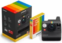 Aparat foto instant Polaroid - Now Gen 3, Black + Film Color i-Type, 8 poze
