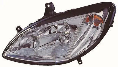 Far stanga (H7, reglaj electric, fundal cromat, fundal galben) MERCEDES VITO 2003-2010