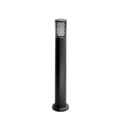 Stalp Gradina Led Carlo Deco 6w Cct 4000k Ip55 800mm Negru