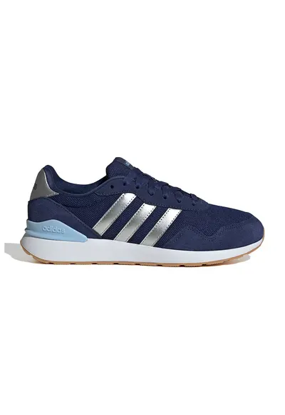 Pantofi sport Run 60s cu insertii de piele intoarsa - Argintiu/Bleumarin