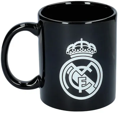 Cană ceramică CYP Brands Real Madrid - Negru, 330 ml