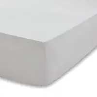 Cearșaf din bumbac organic Bianca Organic, 135 x 190 cm, gri