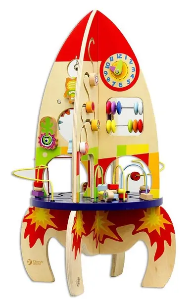 Jucarie din lemn Classic World - Sorter, racheta