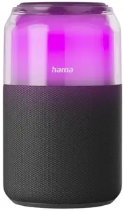 Boxă portabilă Hama – Can Speaker, 4 moduri LED, neagră