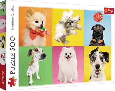 Puzzle Trefl din 500 de piese - Catei