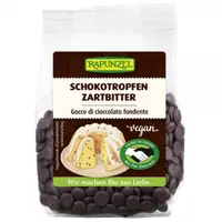 Picaturi de ciocolata amaruie bio, 100g, Rapunzel