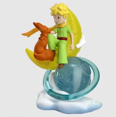 Figurina - The Little Prince and The Fox in a Plane