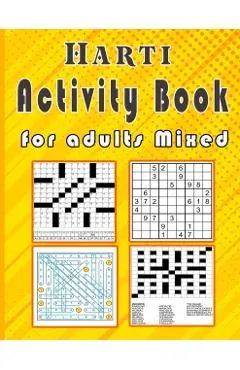 Harti Activity book for adults Mixed: Puzzle book mixed ! Soduko, word search, CodeWord and word Fill In / 8,5x11 112 pages