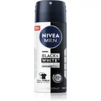 NIVEA MEN Invisible Black & White spray anti-perspirant pentru barbati 100 ml