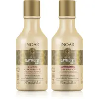 INOAR Absolut Daymoist CLR™ set pentru par uscat si vopsit 2x250 ml