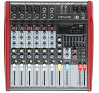 Mixer pasiv cu efect încorporat Novox - M8, roșu