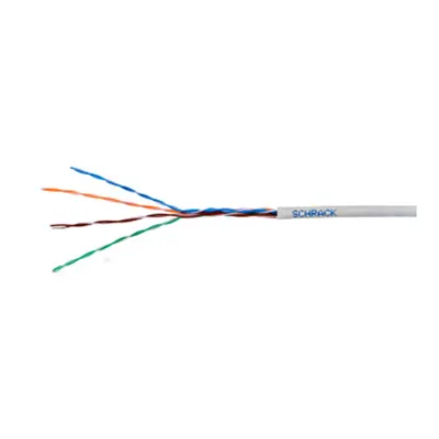 Cablu U/UTP Cat.5e, 4x2xAWG24/1, PVC, Eca, gri, cutie