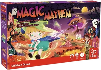 Joc de societate Hape International - Magic Mayhem, 46 piese (în limba engleză)