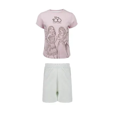 Pijama copii cu maneca scurta, multicolor, 100% bumbac, Princess, Disney Engros