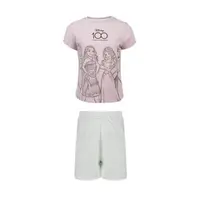 Pijama copii cu maneca scurta, multicolor, 100% bumbac, Princess, Disney Engros