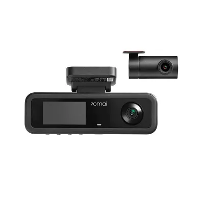 Set 2 camere 70mai Dash Cam 2K T400 cu 3 obiective (fata 2K, interior 1080P) + spate RC21 Full HD, GPS, HDR - Default Title