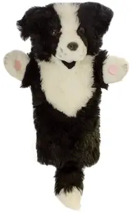 Păpușă pentru teatru The Puppet Company - Border Collie, 40 cm